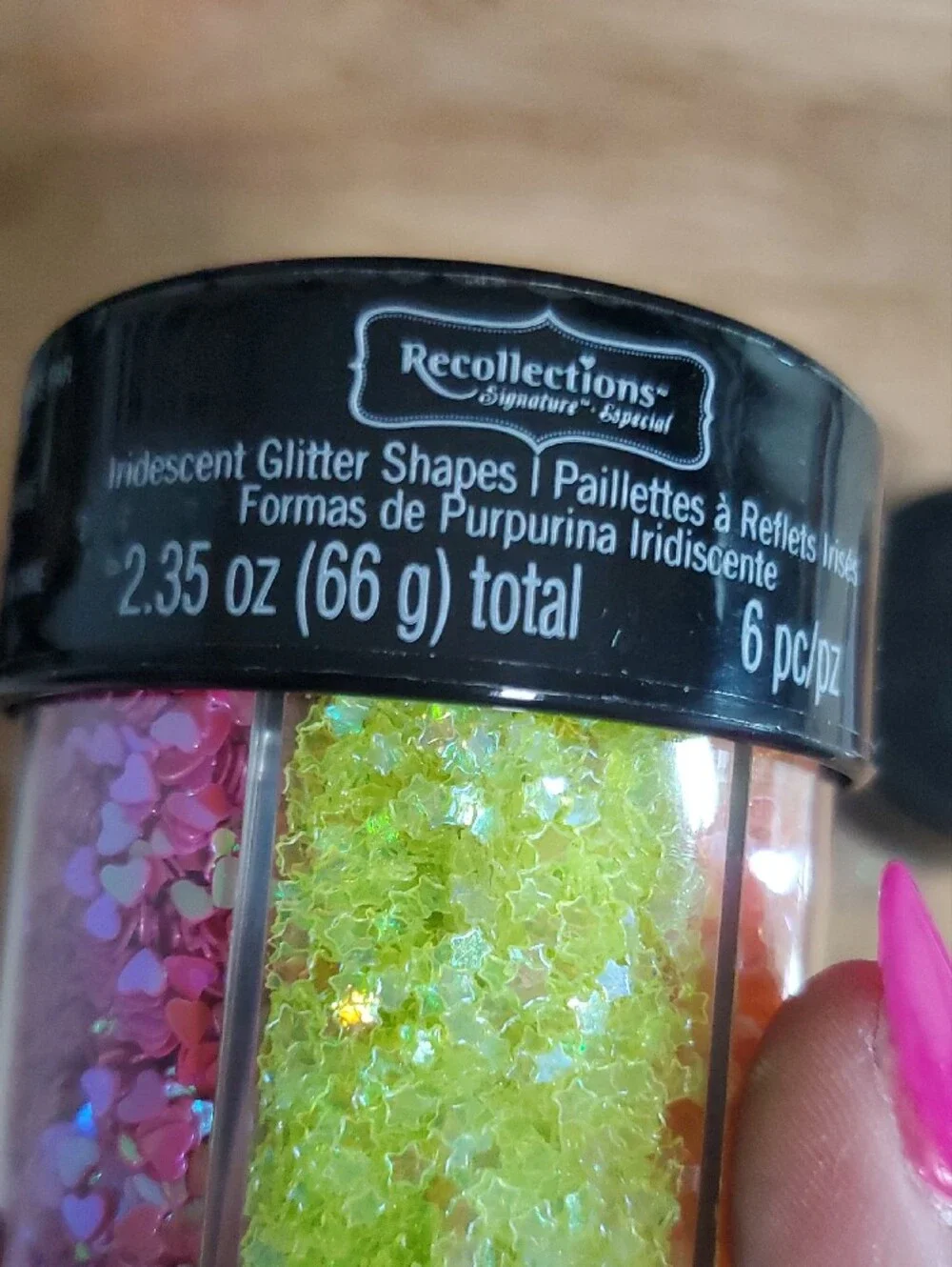 Recollections Assorted Glitter Pack - Aqua, Gold, Black, Cream